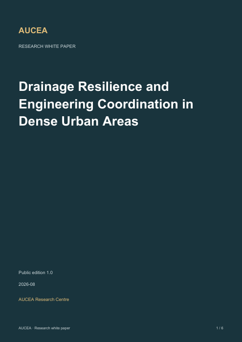 Drainage Resilience and Engineering Coordination in Dense Urban Areas