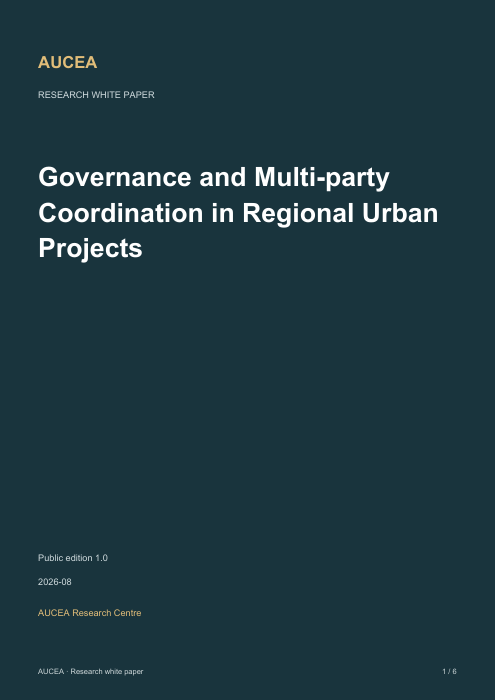 Governance and Multi-party Coordination in Regional Urban Projects