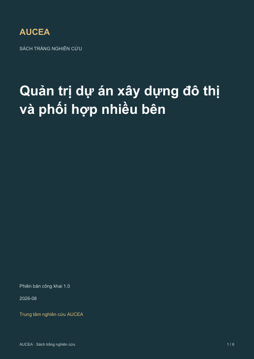 Quản trị dự &aacute;n x&acirc;y dựng đ&ocirc; thị v&agrave; phối hợp nhiều b&ecirc;n